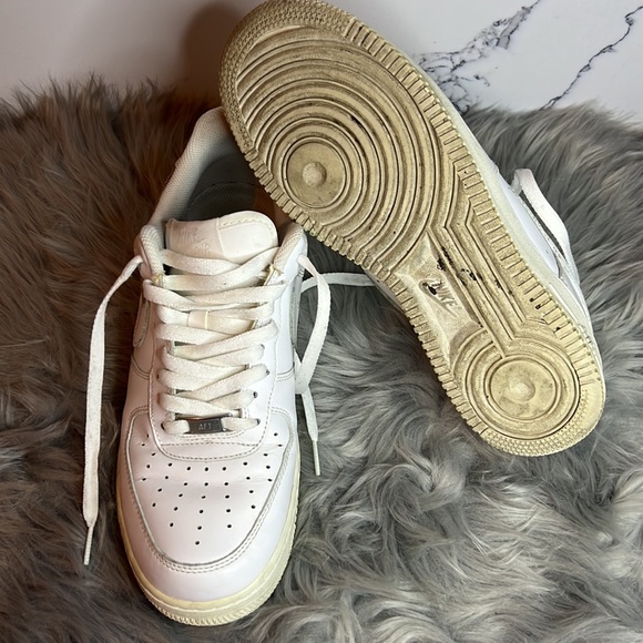 Nike Men's White Airforce 1 Shoes size 9 - Picture 10 of 15